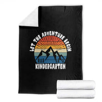 Kindergarten First Day of School Throw Blanket Let the Adventure Begin Cute Back to School Gift
