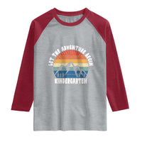 Kindergarten First Day of School Raglan Shirt Let the Adventure Begin Cute Back to School Gift
