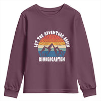 Kindergarten First Day of School Youth Sweatshirt Let the Adventure Begin Cute Back to School Gift