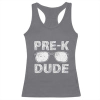 Pre-K Dude Cool First Day of Preschool Racerback Tank Top Back to School Boys Gift