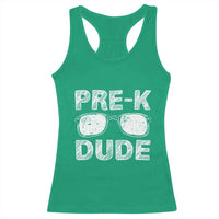 Pre-K Dude Cool First Day of Preschool Racerback Tank Top Back to School Boys Gift