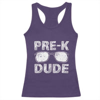 Pre-K Dude Cool First Day of Preschool Racerback Tank Top Back to School Boys Gift
