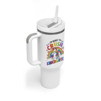 Ready to Crush Kindergarten Cute Girls Tumbler With Handle First Day Back to School