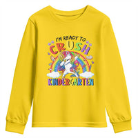 Ready to Crush Kindergarten Cute Girls Youth Sweatshirt First Day Back to School