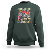 Boys 100 Day Sweatshirt I Crushed 100 Days of School, Monster Truck - Wonder Print Shop