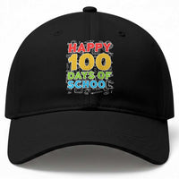 Happy 100 Days of School Baseball Cap Cute Celebration Gift for Teachers and Kids