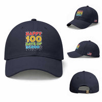 Happy 100 Days of School Baseball Cap Cute Celebration Gift for Teachers and Kids