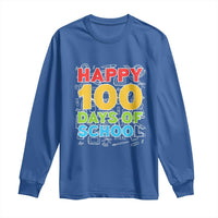 Happy 100 Days of School Long Sleeve Shirt Cute Celebration Gift for Teachers and Kids