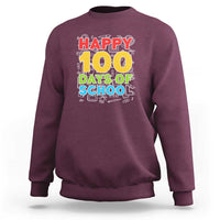 Happy 100 Days Sweatshirt 100th Day of School Celebration - Wonder Print Shop