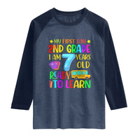 My First Day of 2nd Grade Raglan Shirt Ready to Learn Back to School