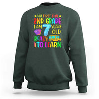 My First Day of 2nd Grade Sweatshirt Ready to Learn, Back to School - Wonder Print Shop