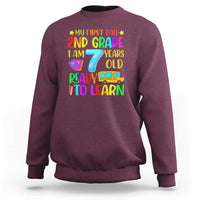 My First Day of 2nd Grade Sweatshirt Ready to Learn, Back to School - Wonder Print Shop
