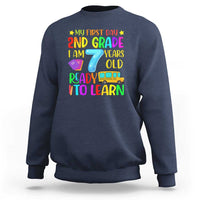 My First Day of 2nd Grade Sweatshirt Ready to Learn, Back to School - Wonder Print Shop