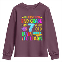 My First Day of 2nd Grade Youth Sweatshirt Ready to Learn Back to School