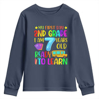 My First Day of 2nd Grade Youth Sweatshirt Ready to Learn Back to School