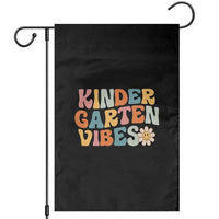 Retro Kindergarten Vibes Garden Flag Cute Kinder Crew First Day of School