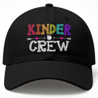 Kinder Crew Funny Kindergarten Baseball Cap Teacher and Student Back to School