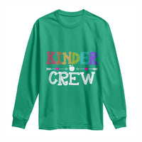 Kinder Crew Funny Kindergarten Long Sleeve Shirt Teacher and Student Back to School