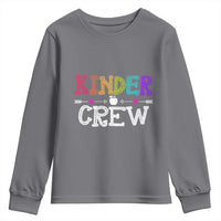 Kinder Crew Funny Kindergarten Youth Sweatshirt Teacher and Student Back to School