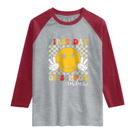 First Day of School Vibes Raglan Shirt Aesthetic Back to School Teacher Student