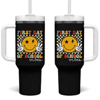 First Day of School Vibes Tumbler With Handle Aesthetic Back to School Teacher Student