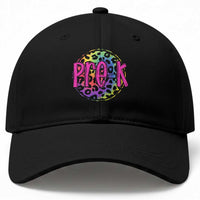 Pre-Kindergarten Neon Leopard Effect Printing Baseball Cap Wild About PreK Teacher Student Gift