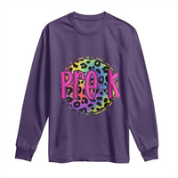 Pre-Kindergarten Neon Leopard Effect Printing Long Sleeve Shirt Wild About PreK Teacher Student Gift