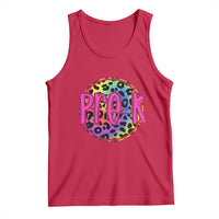 Pre-Kindergarten Neon Leopard Effect Printing Tank Top Wild About PreK Teacher Student Gift