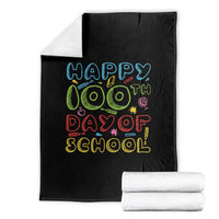 Happy 100 Days of School Throw Blanket 100th Day Funny Milestone Celebration