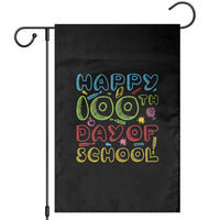 Happy 100 Days of School Garden Flag 100th Day Funny Milestone Celebration