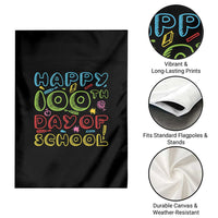 Happy 100 Days of School Garden Flag 100th Day Funny Milestone Celebration