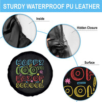 Happy 100 Days of School Spare Tire Cover 100th Day Funny Milestone Celebration
