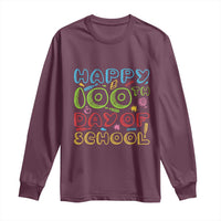 Happy 100 Days of School Long Sleeve Shirt 100th Day Funny Milestone Celebration