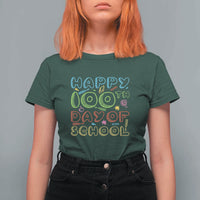 Happy 100 Days of School T Shirt For Women 100th Day Celebration