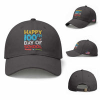 100 Days of School Celebration Baseball Cap Happy 100th Day Student Teacher Gift