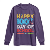 100 Days of School Celebration Long Sleeve Shirt Happy 100th Day Student Teacher Gift