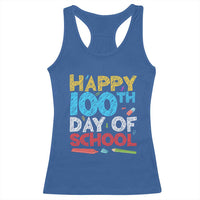 100 Days of School Celebration Racerback Tank Top Happy 100th Day Student Teacher Gift