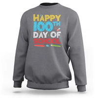 100 Days of School Celebration Sweatshirt Happy 100th Day - Wonder Print Shop
