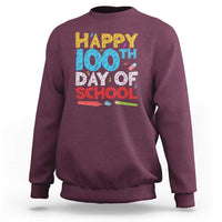 100 Days of School Celebration Sweatshirt Happy 100th Day - Wonder Print Shop