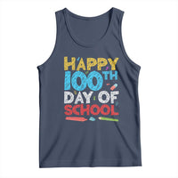 100 Days of School Celebration Tank Top Happy 100th Day Student Teacher Gift