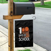 100 Days of Rocking School Basketball Garden Flag Cool Kids Sports Gift