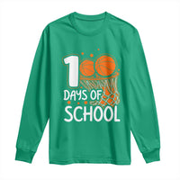 100 Days of Rocking School Basketball Long Sleeve Shirt Cool Kids Sports Gift