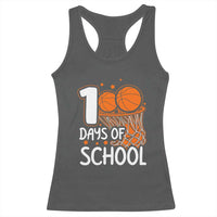 100 Days of Rocking School Basketball Racerback Tank Top Cool Kids Sports Gift