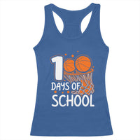 100 Days of Rocking School Basketball Racerback Tank Top Cool Kids Sports Gift