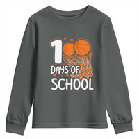 100 Days of Rocking School Basketball Youth Sweatshirt Cool Kids Sports Gift