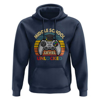Middle School Level Unlocked Hoodie Happy First Day of Middle School - Wonder Print Shop