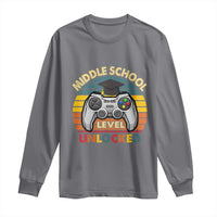 Middle School Level Unlocked Long Sleeve Shirt Funny Gamer First Day of Middle School