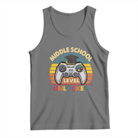 Middle School Level Unlocked Tank Top Funny Gamer First Day of Middle School