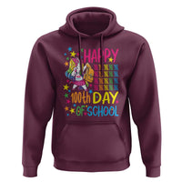 Happy 100th Day of School Unicorn Hoodie Celebration Design - Wonder Print Shop