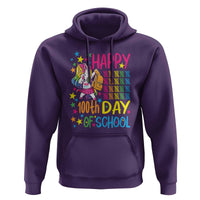 Happy 100th Day of School Unicorn Hoodie Celebration Design - Wonder Print Shop